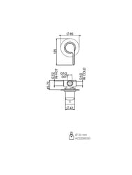 Смеситель для душа Webert DoReMi встраиваемый, на 1 потребителя, никель DR880101345