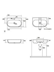 �������� ��������� Kerasan Nolita 534201*1 700�450�150 � ���������� ��� ��������, ����� ������