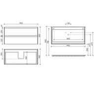 ����� ��� �������� SANCOS Cento (990x450x500) ���������, ��� �����, ����� CN100W