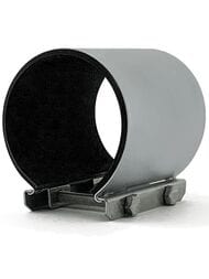 Хомут оцинкованный 101-110мм 3.1/2" ремонтный "Краб" с резиновым уплотнителем, ширина 150,  28982 — миниатюра 1