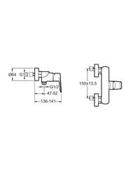 ��������� Jacob Delafon JULY+ ��� ����, ������ E35672-4-BL