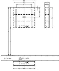 ���������� ���� Villeroy & Boch MY VIEW 14 (800�750�173) � ����������, 2 ������ A4218000