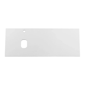 Столешница BelBagno (1204x462x19) МДФ, отв. под смес. и раковину слева, Bianco Opaco EK-120-AS-BO-L
