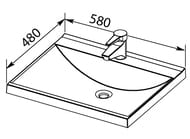 �������� Aquanet ���� 58 580�480 ��, �������� ������, ����� 281220