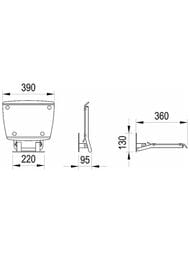 ������! ������� ��� ������� ������ RAVAK OVO-B II ORANGE/BLACK ���������� B8F0000061