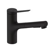 Смеситель Hansgrohe Zesis M33 2jet для кухни 150мм с вытяжным душем, sBox lite, мат.черный 74803670