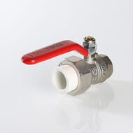Кран шаровый латунный Valtec 32х1"в с полусгоном (ручка) VTp.742.0.03206