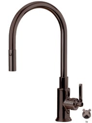 Смеситель для кухни Nicolazzi Moderno 3430TB однозахватный, с выдвижной лейкой, тосканская бронза — миниатюра 1
