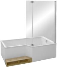 Ванна акриловая Jacob Delafon Bain Douche Neo 180х90 правая E6D004R-00 с ножками — изображение 5