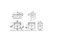 ����� � ��������� Vitra Root Classic 805x670x470, ���������, 2 �����, ����: ����� �������, 68869