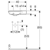 �������� Geberit MyDay (400�280�105) KeraTe�t ���. ��� ����. ������, ��� �������� 12554060