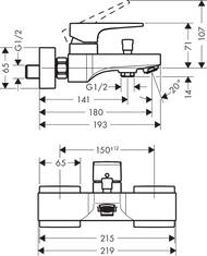 ��������� Hansgrohe Metropol 32540990  ��� ����� ������������, ���������, ������� ������