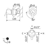 ��������� ��� ���� CEZARES LEAF-DIM-NOP ������������, ������������, ������ �������