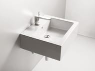 Раковина подвесная/накладная Simas FROZEN (600x500х200) без отверстия белая FZ 10 bia