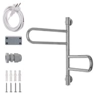 Полотенцесушитель электрический ENERGY U CHROME G2K 24 Вт (ВхШхГ 540х400х100) поворотный