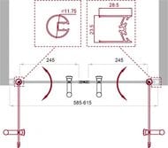    BelBagno Uno (600x1900) UNO-B-2-60-C-Cr ,  / 