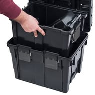 Ящик для инструментов PATROL Wheelbox HD Compact (45х35х65) 2х-модульный, на колесах, арт.146166