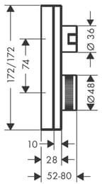 ��������� Axor Edge 46751000 ��� ���� ���������, � �������� ��������, ������� �, �������� �������
