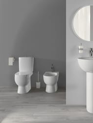 Унитаз компакт Sanita Luxe ART Comfort (630x345x755) сиденье из дюропласта, микролифт WC.CC/Art/2-DM/WHT.G/S1