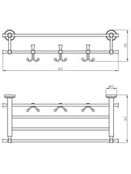 Migliore Fortuna �����-��������� ��� ��������� (65�25x13) 3 ������� ������, ������ 27713