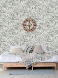 Обои виниловые на флизелине Marburg Botanica 33006 (1,06х10,05) листья, серые (рул.)