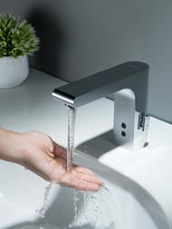 Смеситель для раковины Aquatek Лира AQ5410CR сенсорный, низкий излив 115мм, цвет: хром — изображение 4
