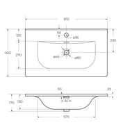 ���������� ��������� BelBagno (810�460�170) ��������, ���� ����� BB-8099-80