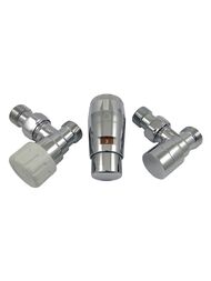 SCHLOSSER Комплект угловой GZ1/2 x M22x1,5 хром, с головкой Мини M30x1,5, 603400047 — миниатюра 1
