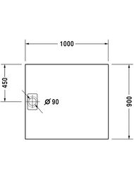 ������� ������ Duravit Stonetto 1000�900 ���������� � ������������, �������-����� 720166180000000