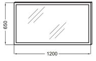 Зеркало Jacob Delafon EB1444-NF (1200х43х650) функция анти-пар, подсветка, инфракрасный выключатель