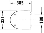 ������� ��� ������� DURAVIT DuraStyle Basic � �������������� ���������, �����: ����.����� 0021390000