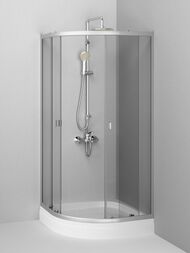 Душевой уголок AM.PM X-Joy Twin Slide (90х90х185) профиль матовый хром/прозрачное W88G-205-090MT64