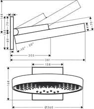 ������� ��� Hansgrohe Rainfinity 360�� 3jet � ��������� ����������, �����.������ 26234990