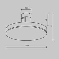 �������� ���������� Maytoni Plato (�����) TR152-1-7W3K-B Flarity 3000K 7�� 120�, IP20, ������