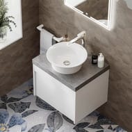 Раковина KERAMA MARAZZI CANALETTO накладная, 405х405х130, белая глянцевая CN.wb.40