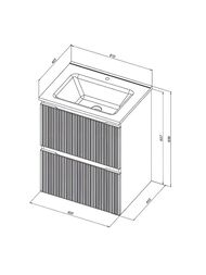 ����� ��� �������� Aquanet ����� 60 (600�455�637) ���������, 2 �����, ����: ����� ���� 335432