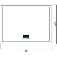 ������� Silver Mirrors �����-6 (800�600) LED-���������, ������, ���, �������� ��-00001382