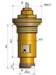 SCHLOSSER ���������������� ������� 1/2", Kv 0,10-0,60, Kvs 0,80  603000007