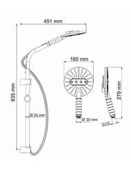 ������� �������� WasserKRAFT A044 ����� 3 ������, ����� 1500��, ������, ����������� �����, ����:����