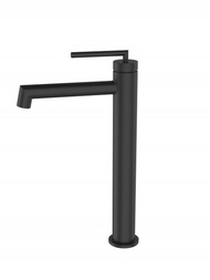 Смеситель для раковины BelBagno ACQUA-LMC-NERO однозахватный, высокий излив 230мм, черный матовый — миниатюра 1