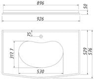 ���������� Caprigo Cosmo Bianco ��� ����� Caprigo ������� 90 �� ���������� ����� 20 ��