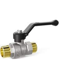 Кран шаровый 1/2" НН LD Pride ручка черная, наружная/наружная резьба 47.15.Н-Н.Р