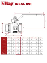   ITAP IDEAL 091 1/2"  50 PN , 