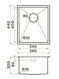  Omoikiri TAKI 38-U/IF-IN (380440200)  ,   4973043
