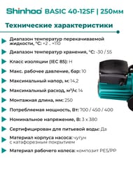   SHINHOO BASIC 40-12SF 3x380, DN 40, , 71222001