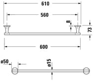 # DURAVIT Starck T 610 , :   0099424600