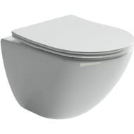 %Унитаз подвесной Ceramicanova Mono 500х360х350 безободковый, сиденье микролифт, крепеж, CN1905