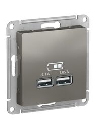 ������� Systeme Electric ATLASDESIGN USB 5� 1 ���� x 2,1 � 2 ����� � 1,05 � �������� ����� ATN000933