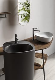 Раковина Vitra Plural (470х400х130) накладная,антибактериаольное покрытие,белый мат. 7812B401-0016