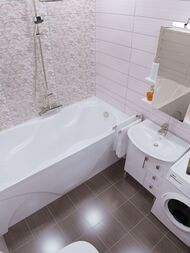 Ванна акриловая Triton Цезарь (1800х800) с каркасом и сливом-переливом V28O+V63+CK60PF